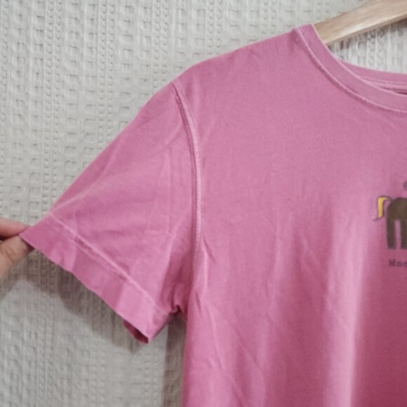 Life is Good Pink Horse Play Distressed Shirt Size Small - Picture 4 of 12